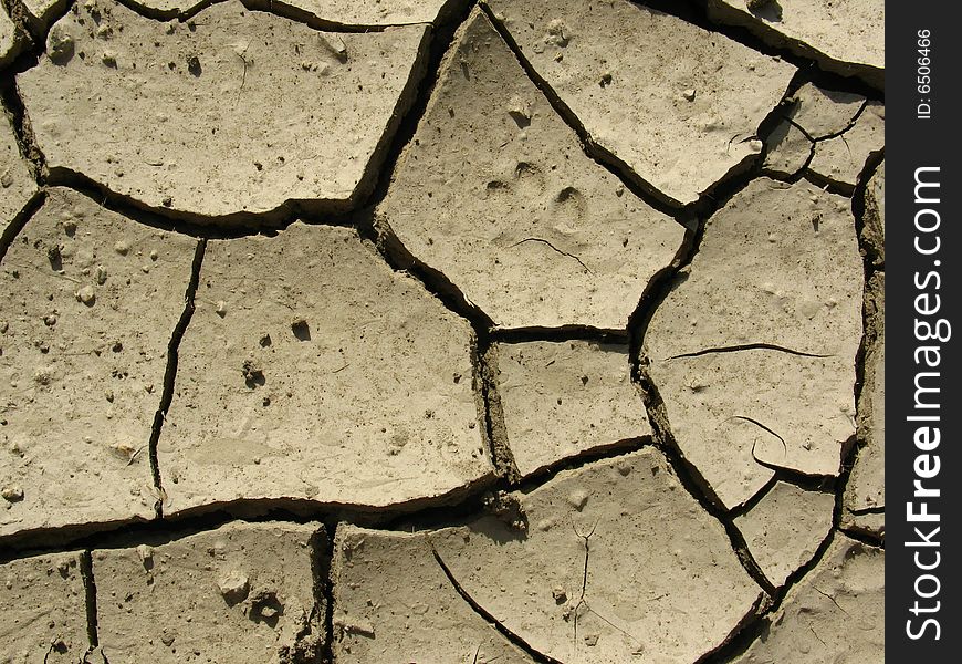 Cracked ground,global warming concept