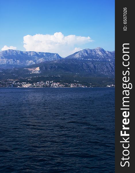 Photo of Montenegro seaside. Taken at summer. Photo of Montenegro seaside. Taken at summer.