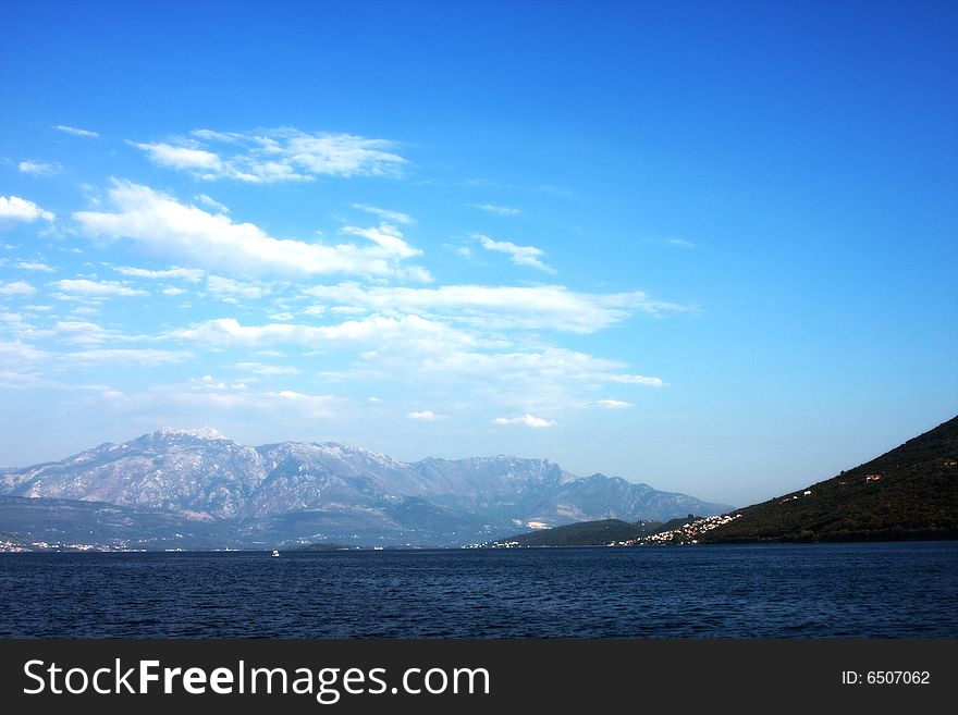 Panoram of part of Adriatic sea.