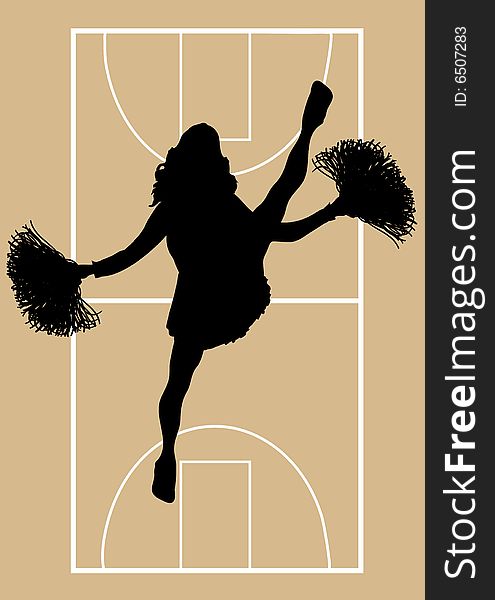 Basketball Cheerleader 5