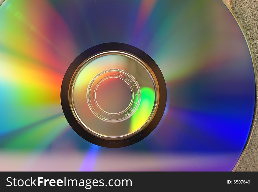 A simple background with disc in detail. A simple background with disc in detail