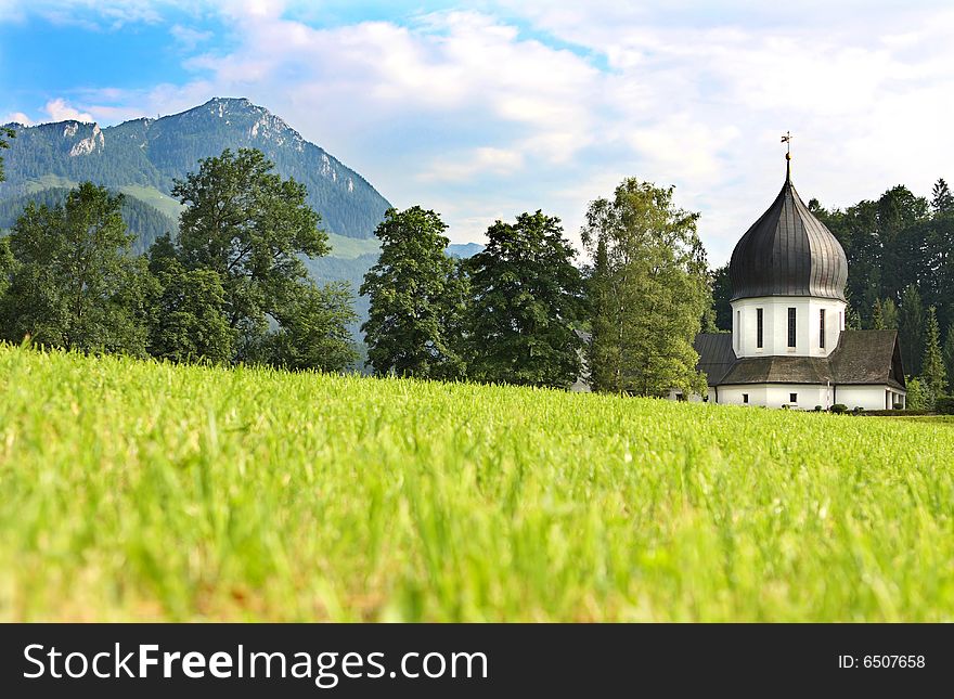 Church in the Bavarian alps
