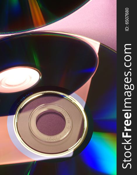 A simple background with reflected disc in detail. A simple background with reflected disc in detail