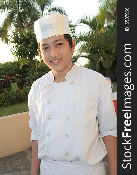 Chef at buffet