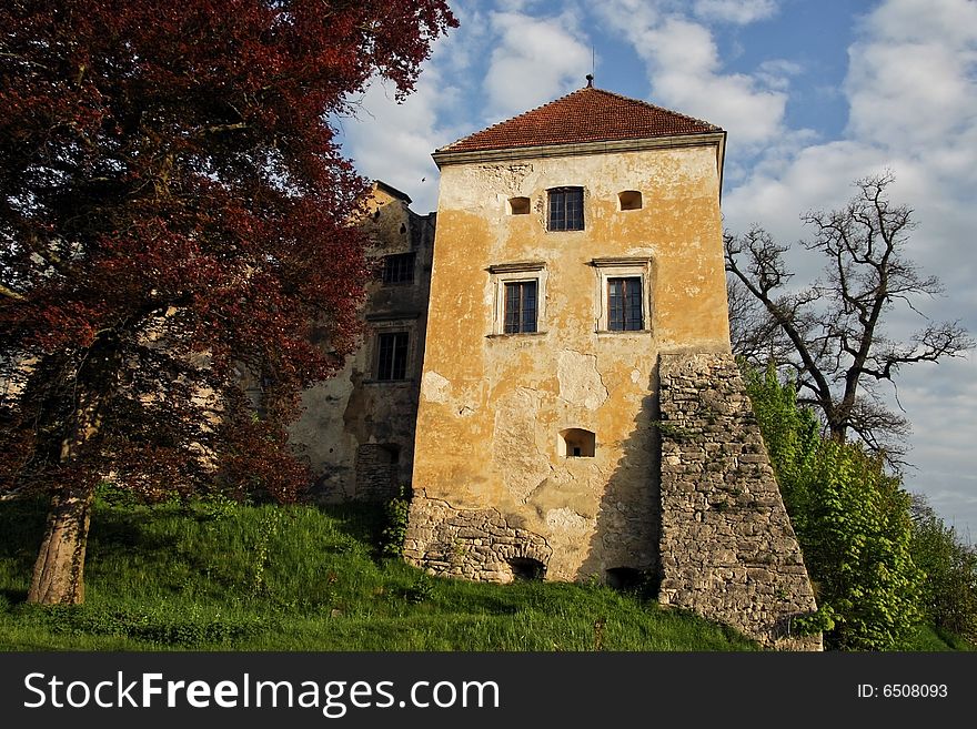 Castle at the village Svirzh (Ukraine)