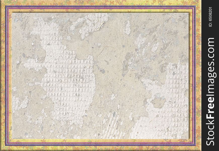 Decorative border with framed textured background. Decorative border with framed textured background.