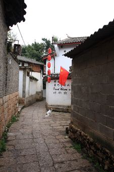 Lijiang ,a Beautiful Small Town In China Royalty Free Stock Photo