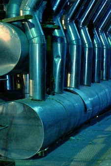 Pipes, Tubes, Machinery And Steam Turbine Stock Images Pipes, Tubes, Machinery And Steam Turbine Stock Images