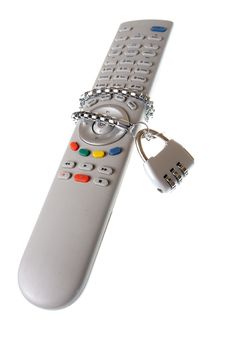 Infrared Remote Control And Lock Royalty Free Stock Photos Infrared Remote Control And Lock Royalty Free Stock Photos