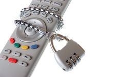 Infrared Remote Control And Lock Royalty Free Stock Image Infrared Remote Control And Lock Royalty Free Stock Image