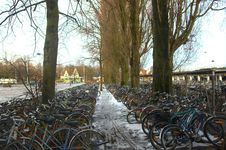 Parking Of Bicycles. Stock Photos Parking Of Bicycles. Stock Photos