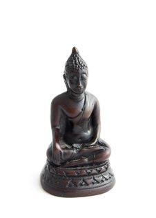Bronze Buddha Isolated On White Background Stock Photos Bronze Buddha Isolated On White Background Stock Photos