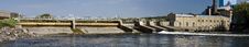 Mississippi Dam Panorama Royalty Free Stock Photography