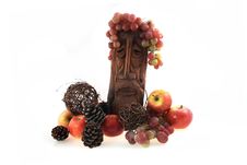 Apples And Head Stock Photography Apples And Head Stock Photography