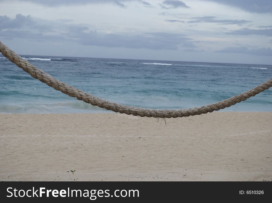 Beach Scene With Ropes