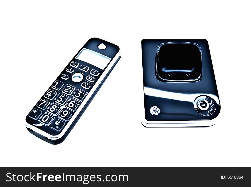 Dect phone isolated on a white background
