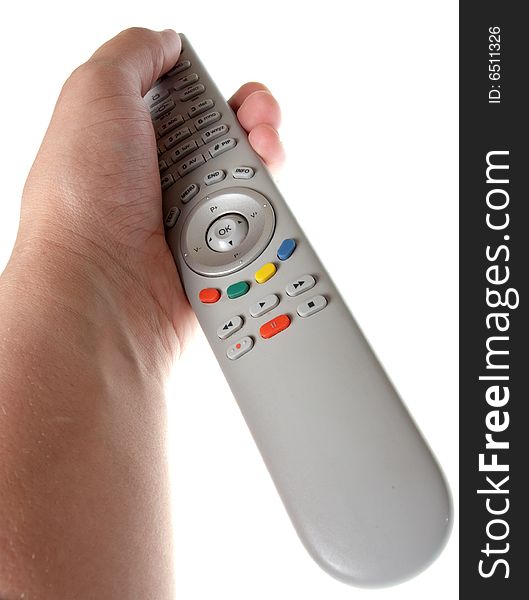 Infrared Remote Control In Hand