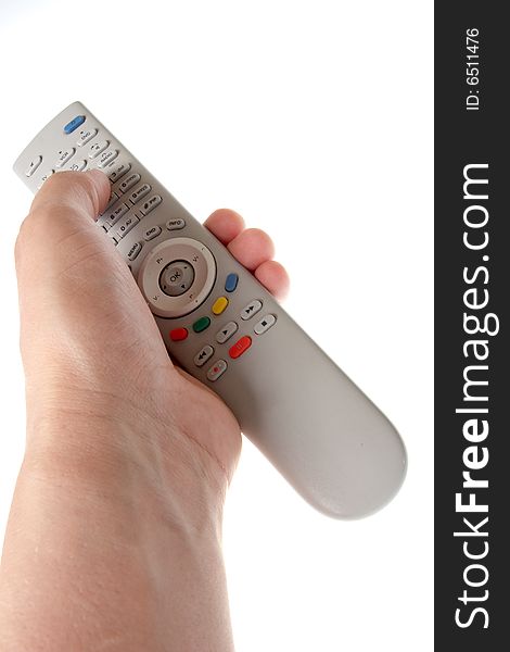 Infrared Remote Control In Hand
