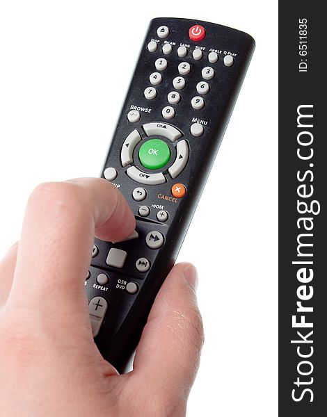 Infrared Remote Control In Hand