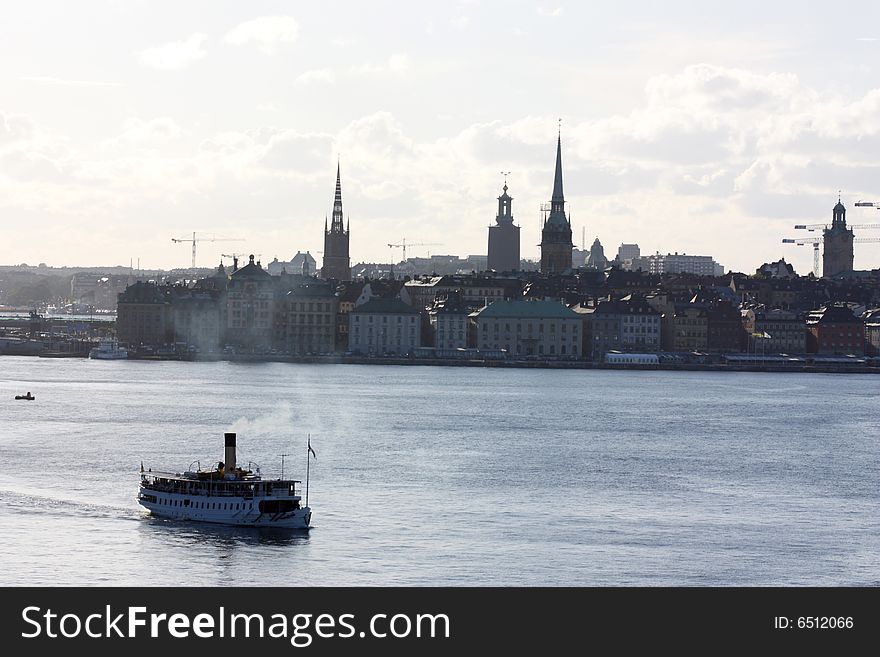 Beautiful Stockholm architecture on water. Beautiful Stockholm architecture on water