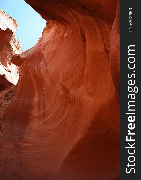 Antelope Canyon Red Sunlight