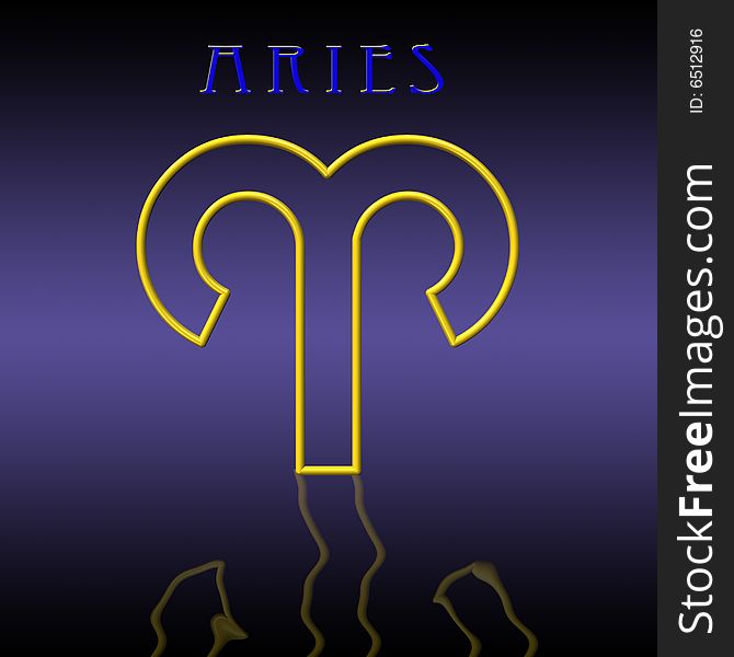 Illustration of aries zodiac sign. Illustration of aries zodiac sign