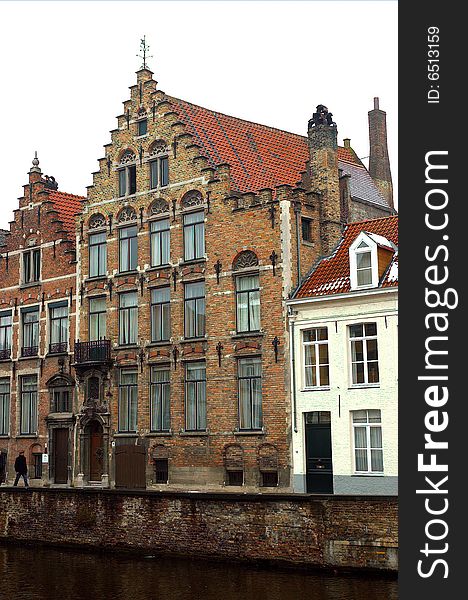Old building, of the city of Bruges. Old building, of the city of Bruges.