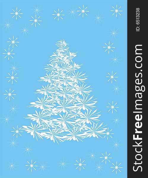 Christmas White Tree