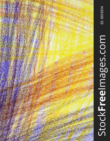 Bright abstract background of overlapping crayon strokes. Bright abstract background of overlapping crayon strokes.