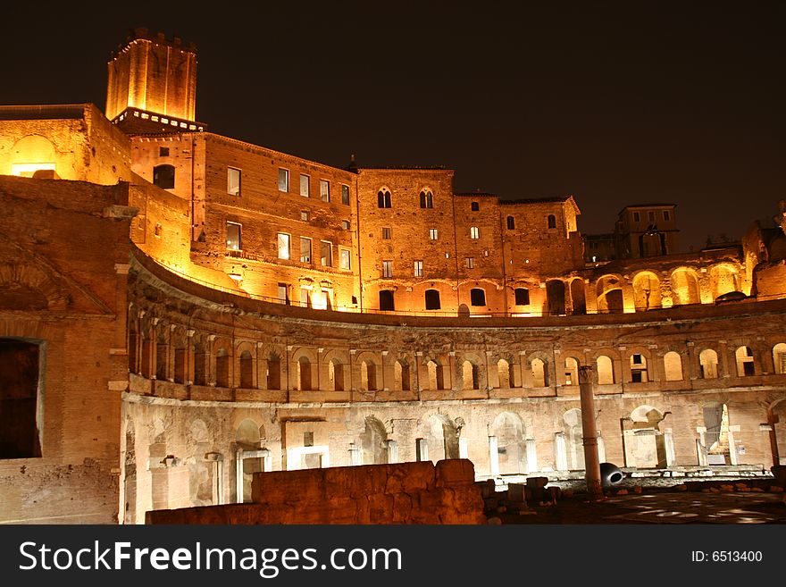 One of the most famous antique area in Rome, the Trajan's forum