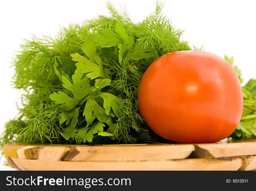Tomato with parsley