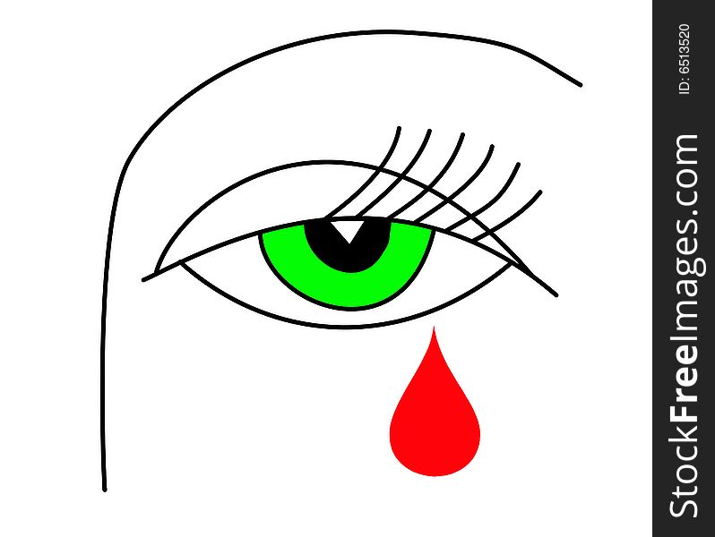 Illustration Of The Green Eye