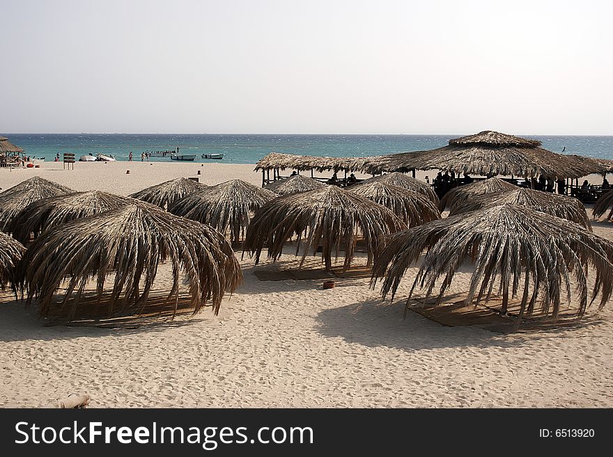 Paradise beach on red sea in egypt