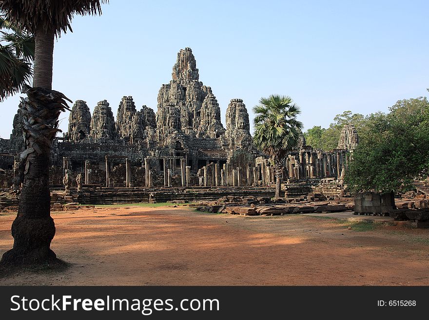 Angkor wat in  cambodia asia