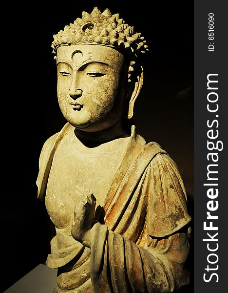 Ancient artwork of buddha sculpture. Ancient artwork of buddha sculpture