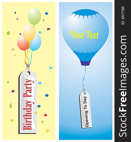 Banner & balloon for birthday party, promotion, etc. Banner & balloon for birthday party, promotion, etc