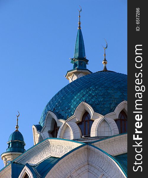 Kol Sharif mosque and museum islamic in Kazan. Kol Sharif mosque and museum islamic in Kazan