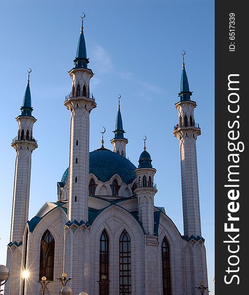 Kol Sharif mosque and museum islamic in Kazan. Kol Sharif mosque and museum islamic in Kazan