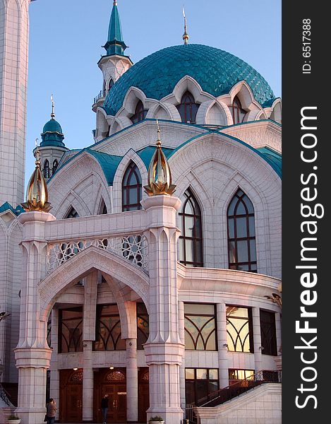 Kol Sharif mosque and museum islamic in Kazan. Kol Sharif mosque and museum islamic in Kazan