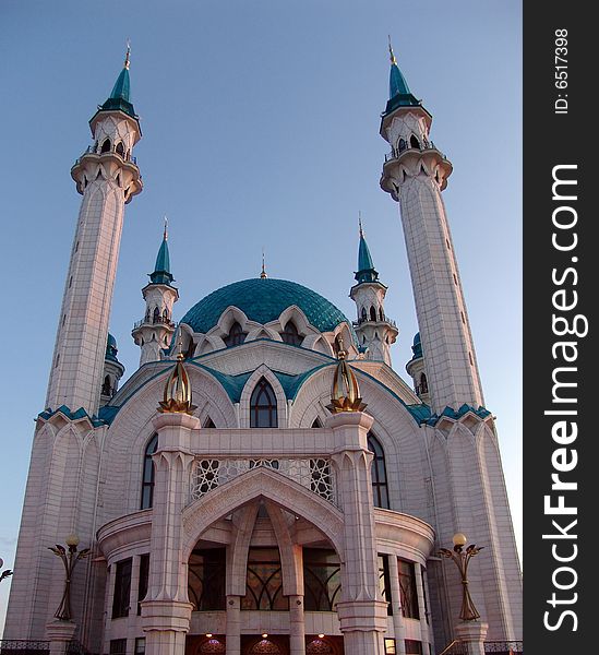 Kol Sharif mosque and museum islamic in Kazan. Kol Sharif mosque and museum islamic in Kazan