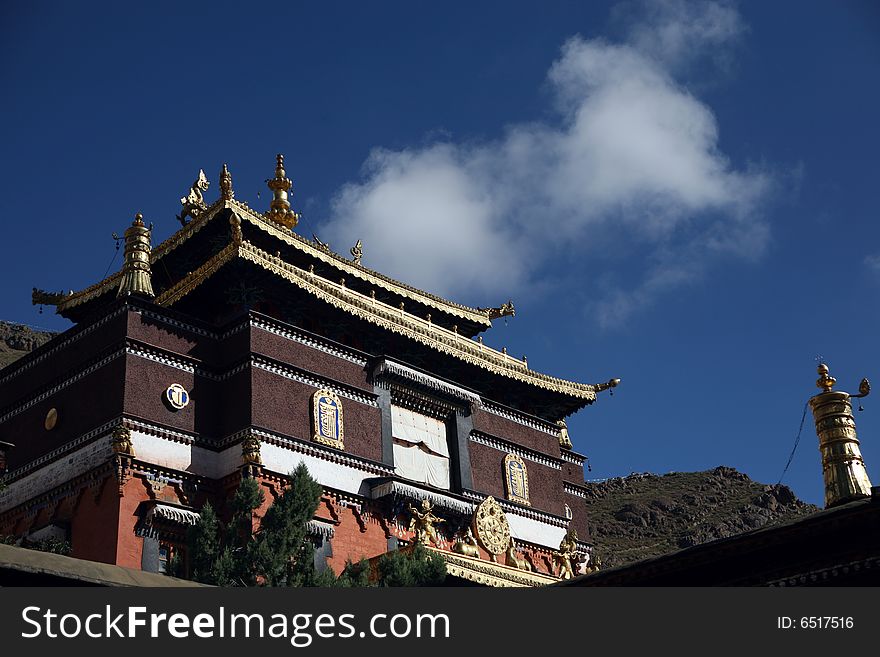 Lama temple in tibet, China.