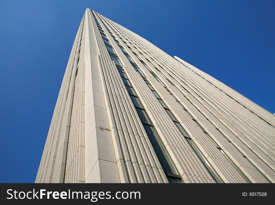 Modern Skyscrapers At Wide Angle