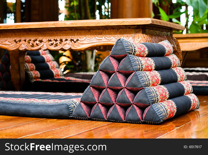 Thai pillows and furniture - travel and tourism. Thai pillows and furniture - travel and tourism.