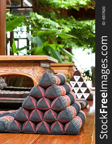 Thai pillows and furniture - travel and tourism. Thai pillows and furniture - travel and tourism.