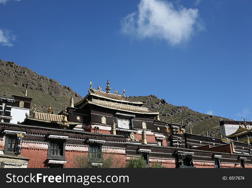 Lama temple in tibet, China.