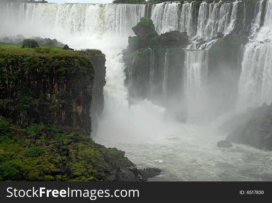 Iguazu waterfalls - Argentina. Iguazu Falls is the most visited place in Argentina.