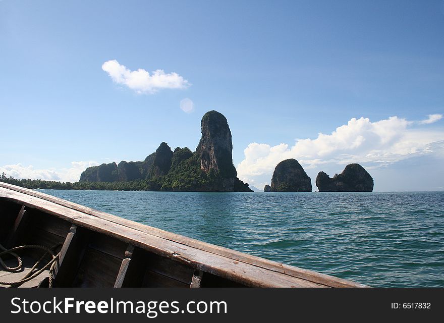 An island near Ao Nang, Thailand. An island near Ao Nang, Thailand.