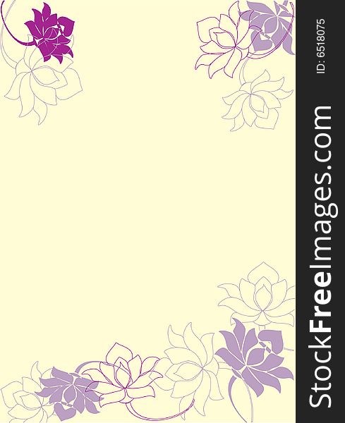 Abstraction of a flower background4. Vector. Abstraction of a flower background4. Vector