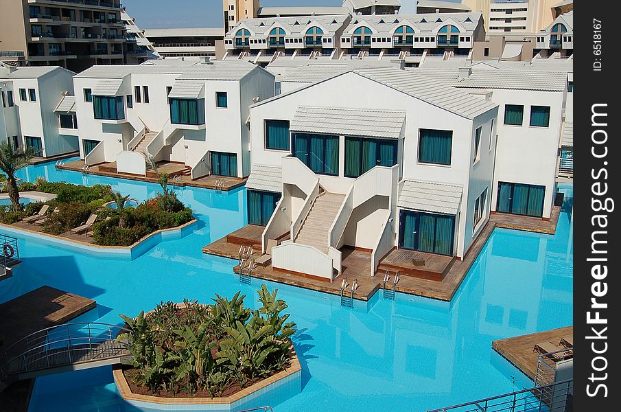 Swimming pool near VIP villas