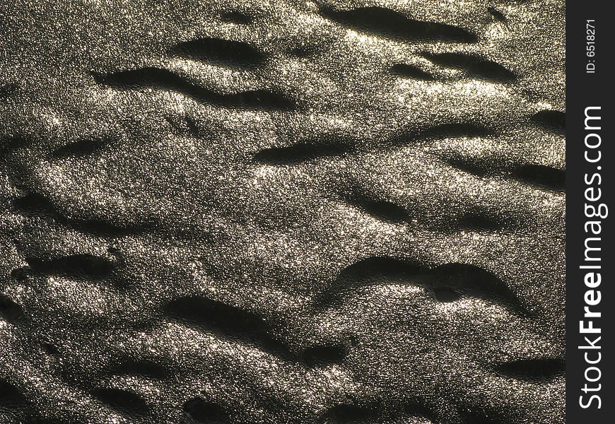 Surface of ice in  winter sunny day,  close up